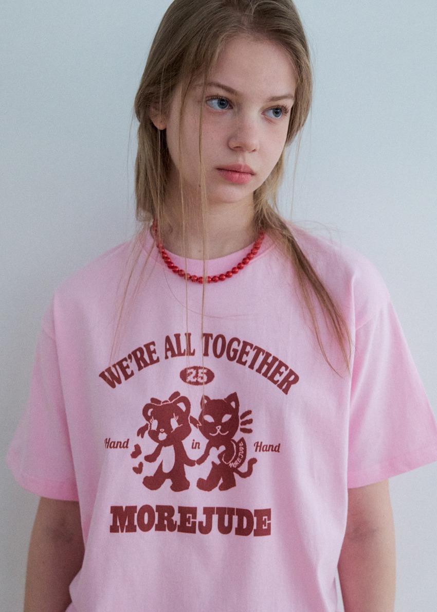 Lovely couple t-shirt 2color