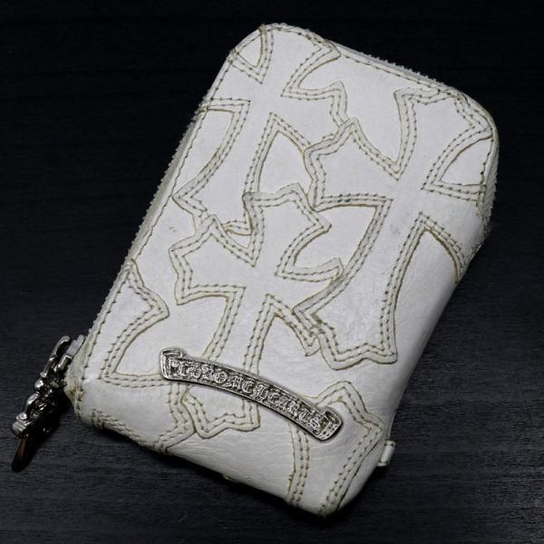 263183 (중고) 크롬 하트CHROMEHEARTS로듐 가공One Trillion Wallet 원트리리온 지갑 동전 카드