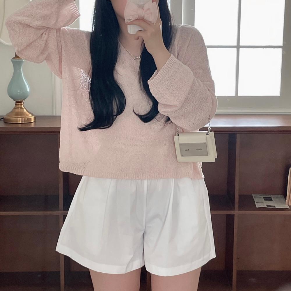 브이넥 썸머 니트 (2color)