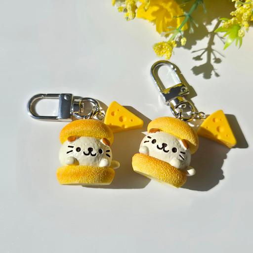 S25 고양이 치즈 쿠키 키링 카드 수납 폰케이스