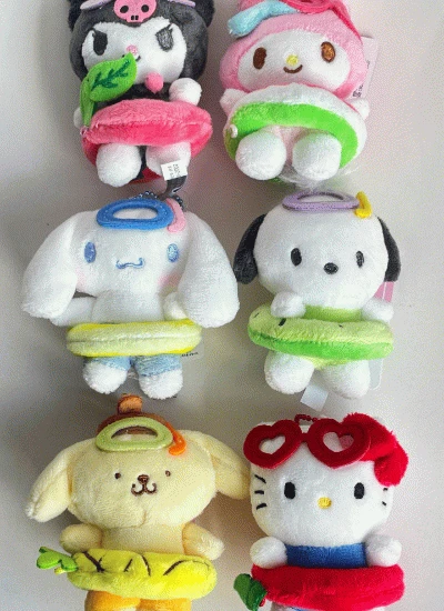 [미친귀여움] 써머 과일 튜브 산리오 인형 키링 스마트톡 8cm