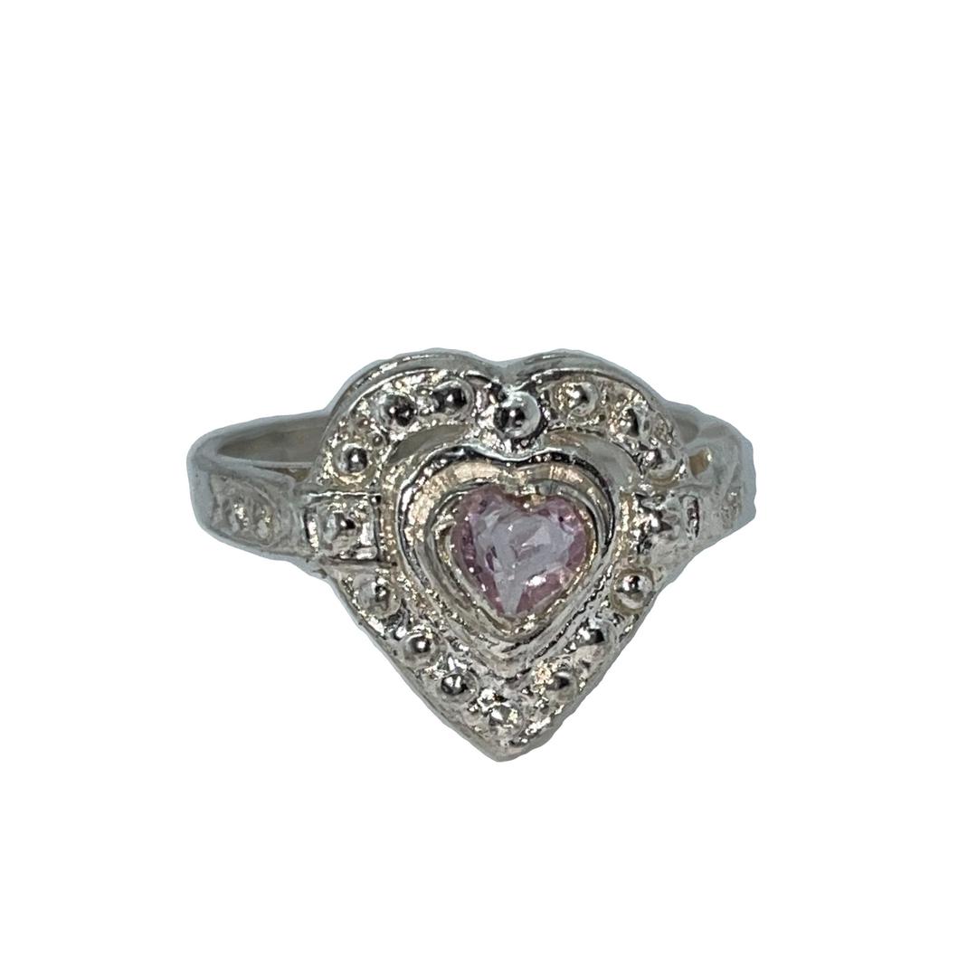 Las Vegas pawn store ring silver - Small UK K 1/2