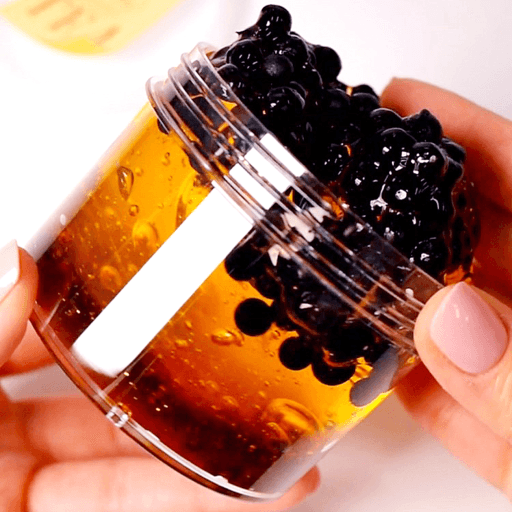 🥃시나몬블랙버블티🖤 클리어 지글리 슬라임