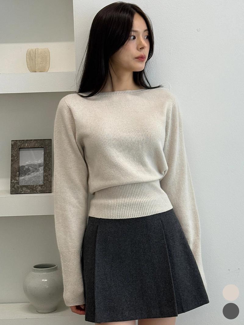 TILL I DIE - [PISTACHIO-11/10 예약배송]Shoulder line point knit  [TIFA01SW05]_2color