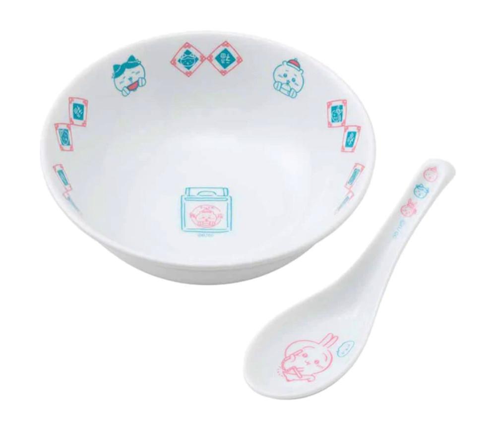 치이카와반점 농담곰 캐릭터 라면 돈부리 & 숟가락세트