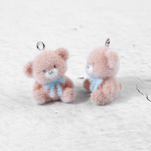 [6628-39]후로킹펜던트 삐딱곰 18x20mm ,1개
