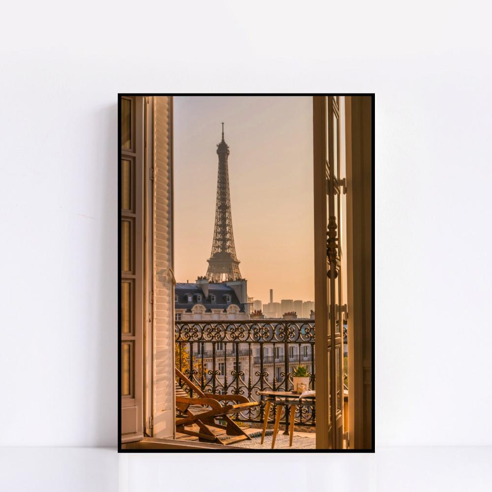 Art Poster  #312 Terrasse de Paris 프랑스 파리포스터 에펠탑 빈티지 필름 유럽 여행 브라운 오브제 디자인 사진 액자