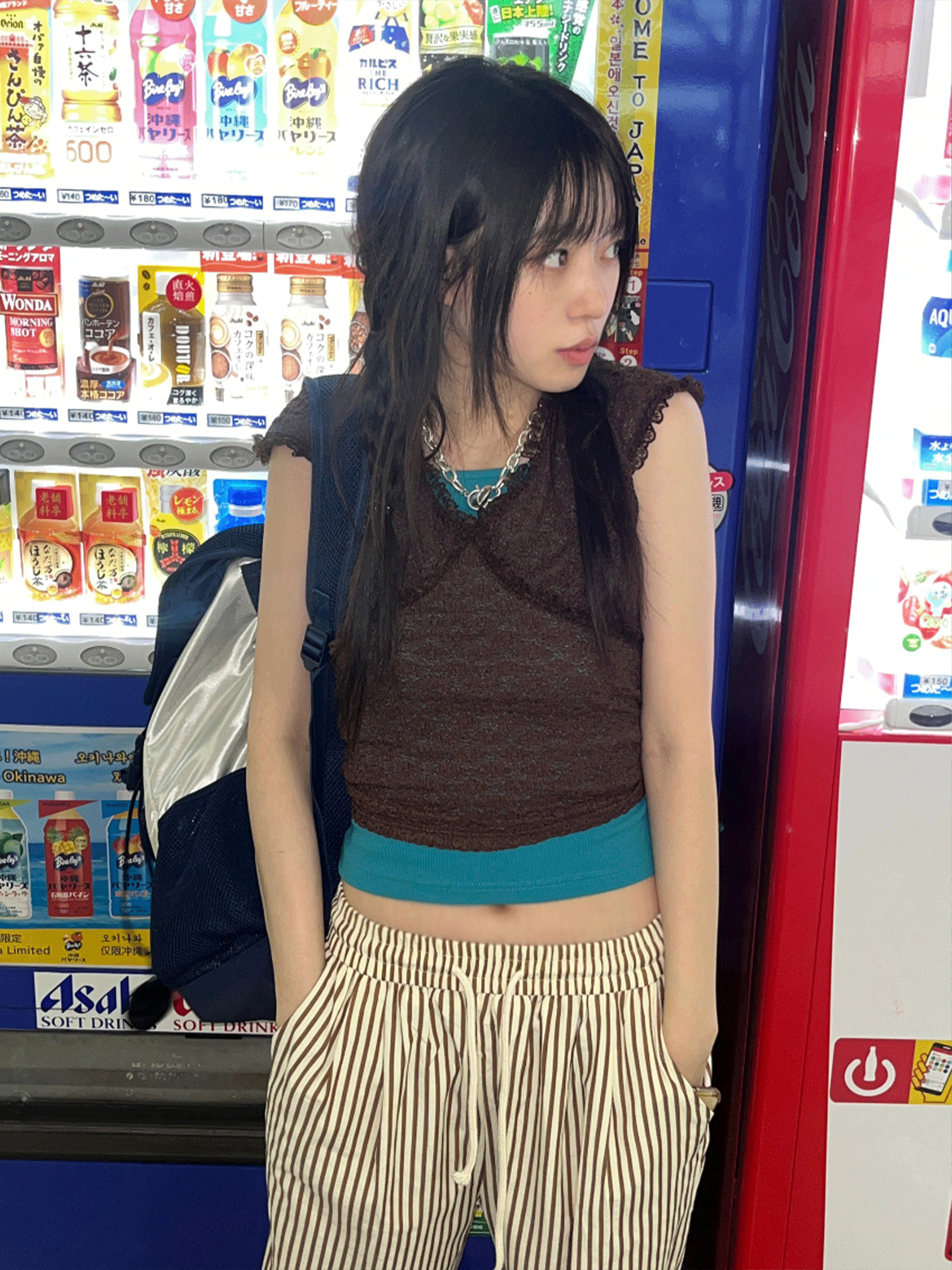 김아홉 모리 캡 니트