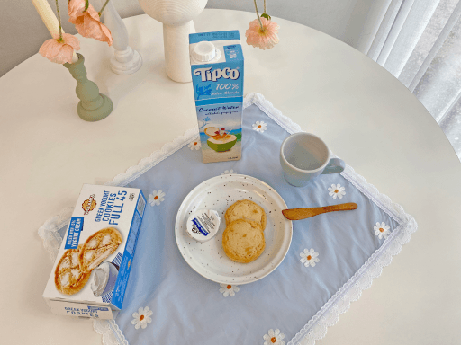 블루밍 키친크로스 테이블매트 [블루]