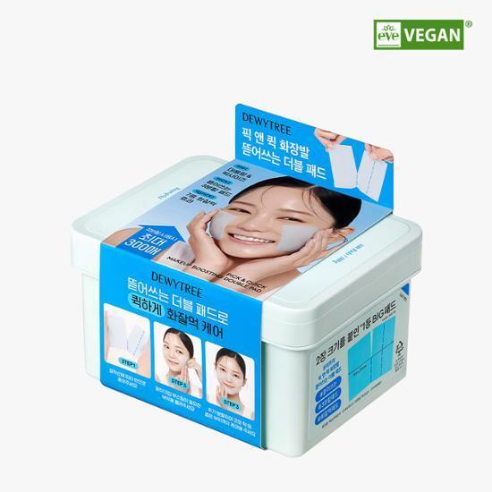 [7중부스팅/대용량]듀이트리 픽앤퀵 화장발 뜯어쓰는 더블 패드 100매