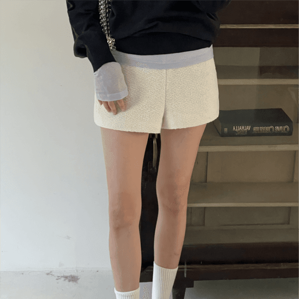 셰리 트위드 하프팬츠