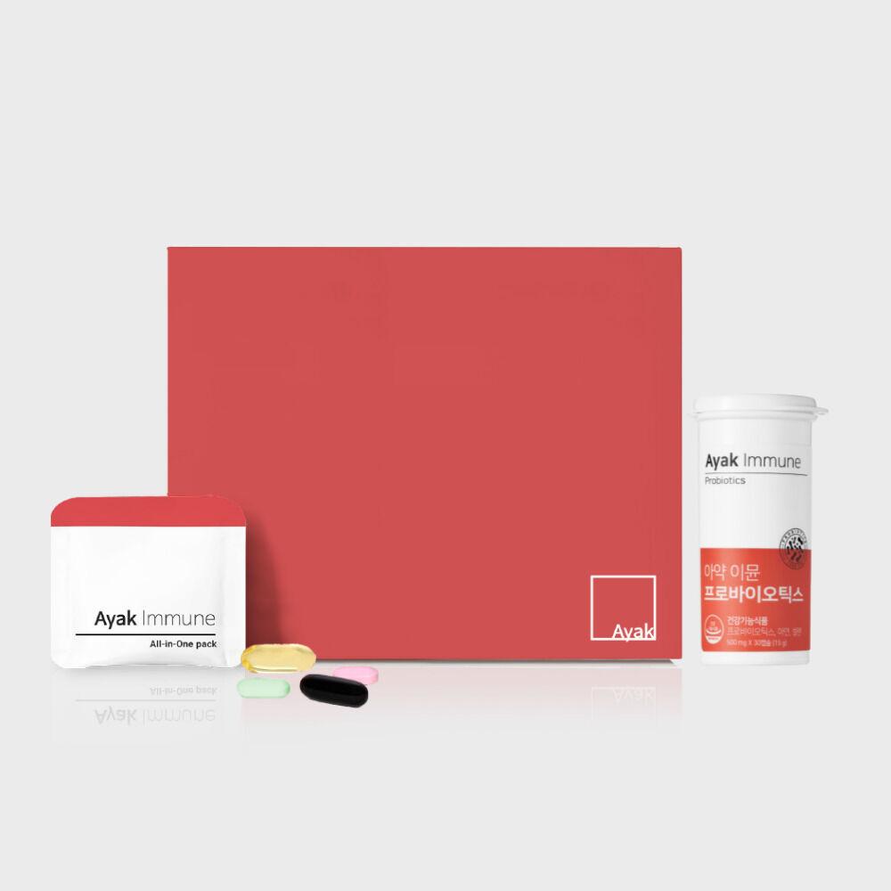 약사가 만든 아약 이뮨 멀티팩 & 프로바이오틱스 종합영양제 면역력 영양제 선물세트