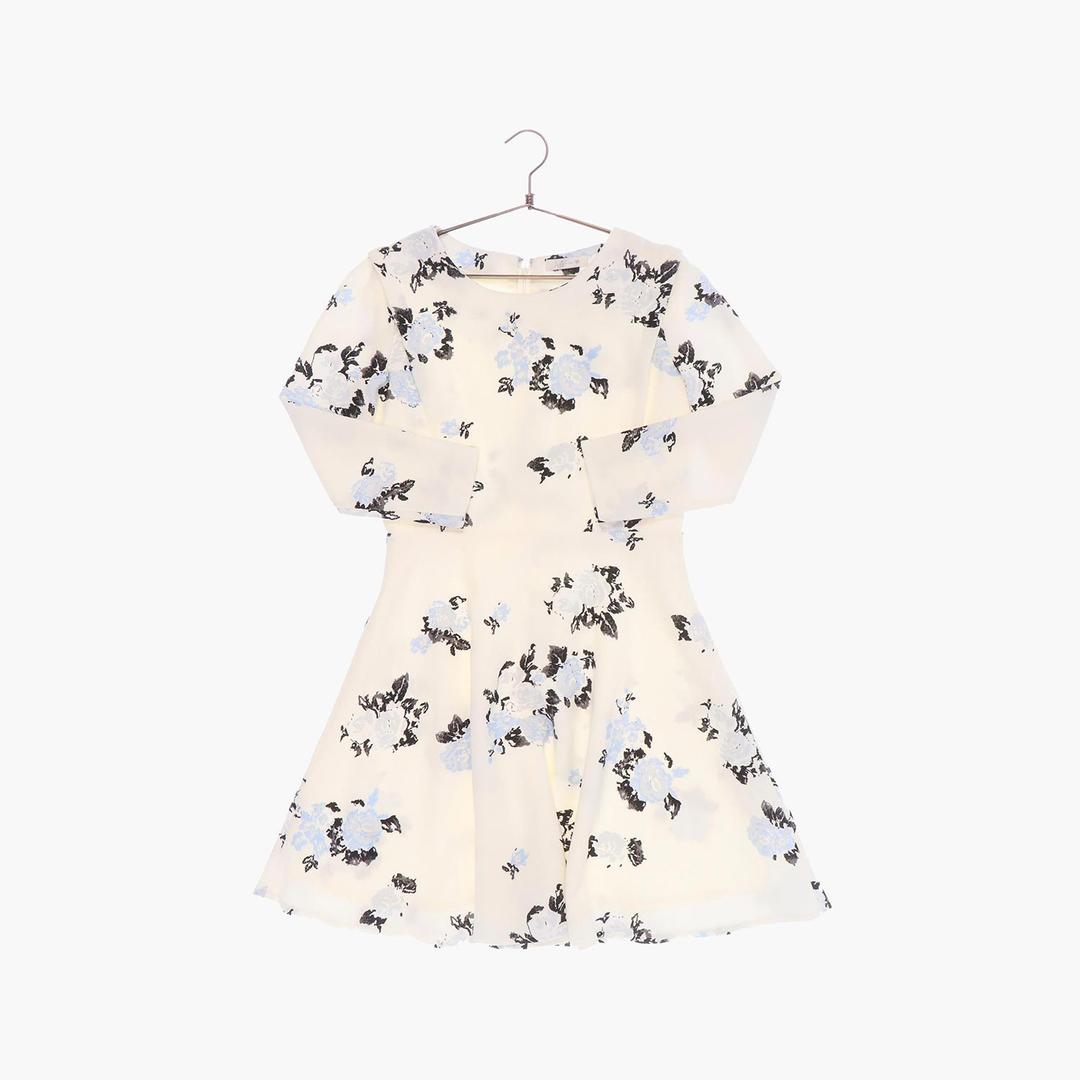 폴리 플라워 원피스 여자 M