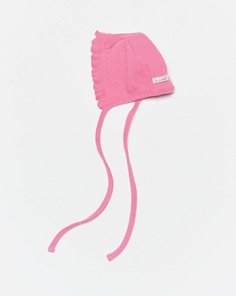 babe frill bonnet - pink