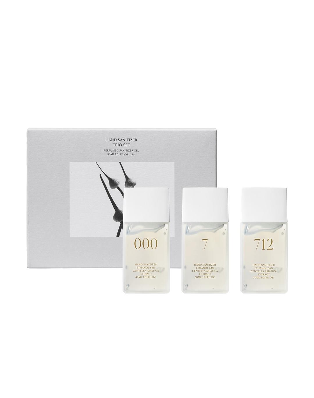 Hand sanitizer trio set