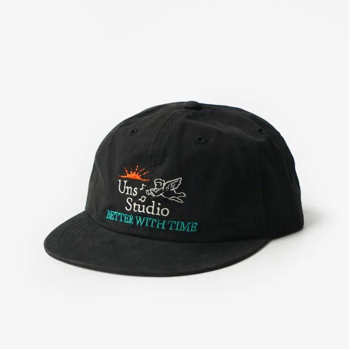 Vintage Logo Panel Cap - Angel (Black)
