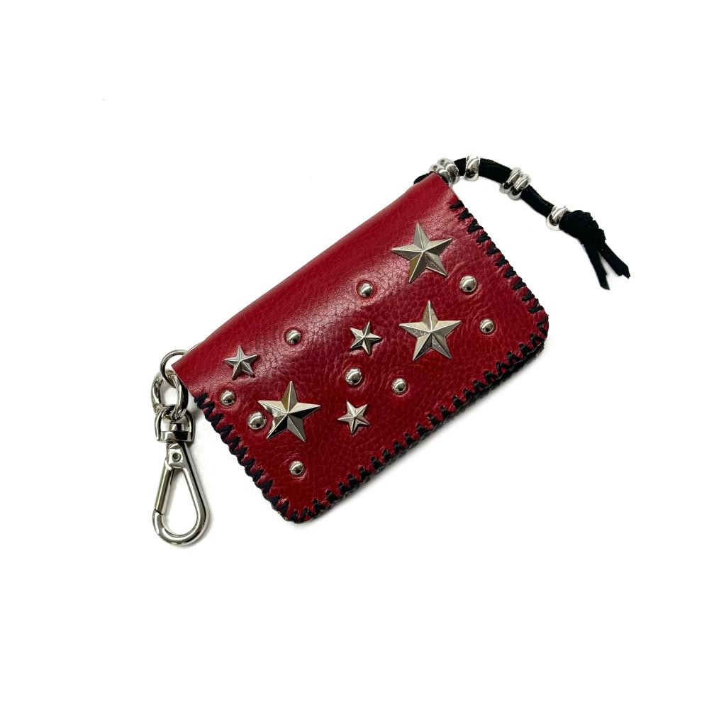 X 스터드 카드지갑 (커스텀레드)