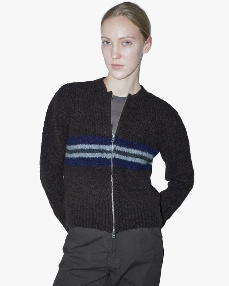 Penalti Zip Sweater Brown