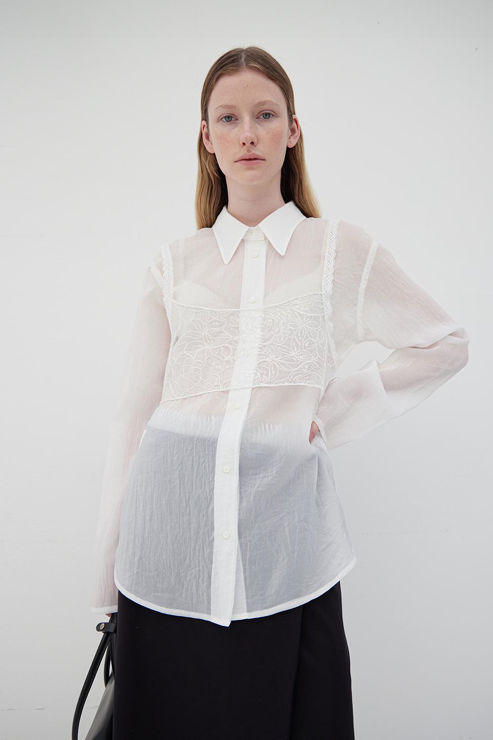 Blush Lace Bustier - Off White
