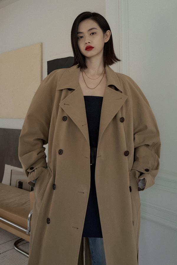 COTTON OVERSIZED TRENCH COAT