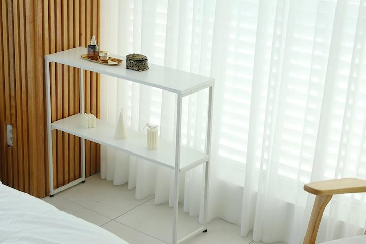 하이디 1단 2단 철제 선반 콘솔