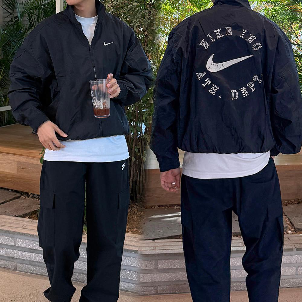 [나이키코리아] 나이키 크레용 자수 스우시 오버핏 우븐 트랙 재킷 ( 2 Color )