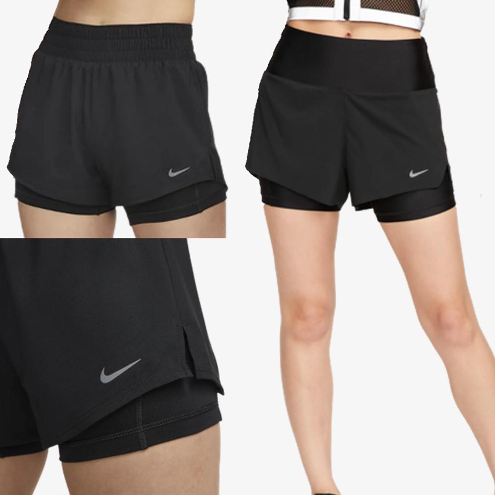 (국내매장판)나이키 여성 투인원쇼츠 드라이핏 레깅스반바지 투인원 러닝 쇼츠 3인치