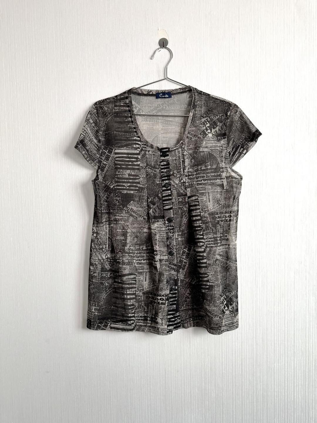 Newspaper printing mesh top | 후루츠패밀리