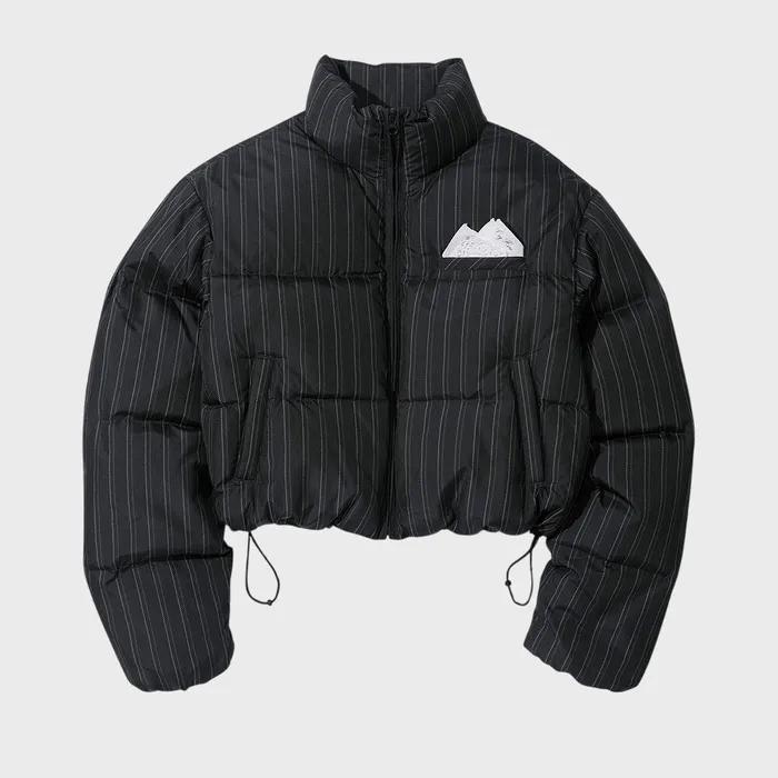 So Demure Cropped Puffer Down Faded Black