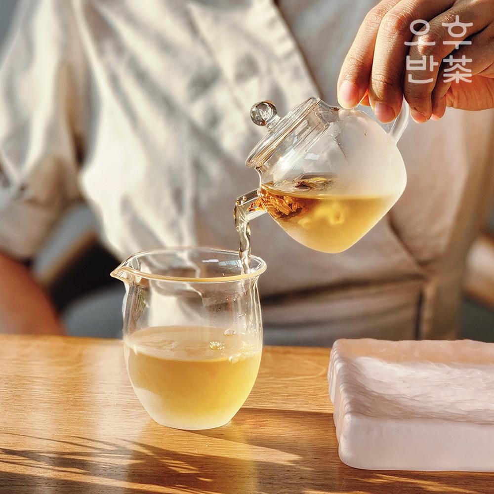 오후반차 구름 유리 숙우 공도배 내열유리 220ml