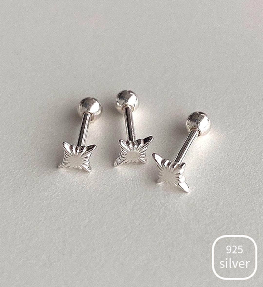 925실버 미니 반짝이 피어싱 타입 / 1pcs