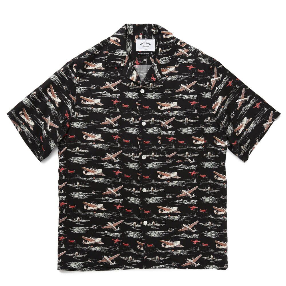 포르투기스 플란넬 반팔 셔츠 - 빈티지 에어로