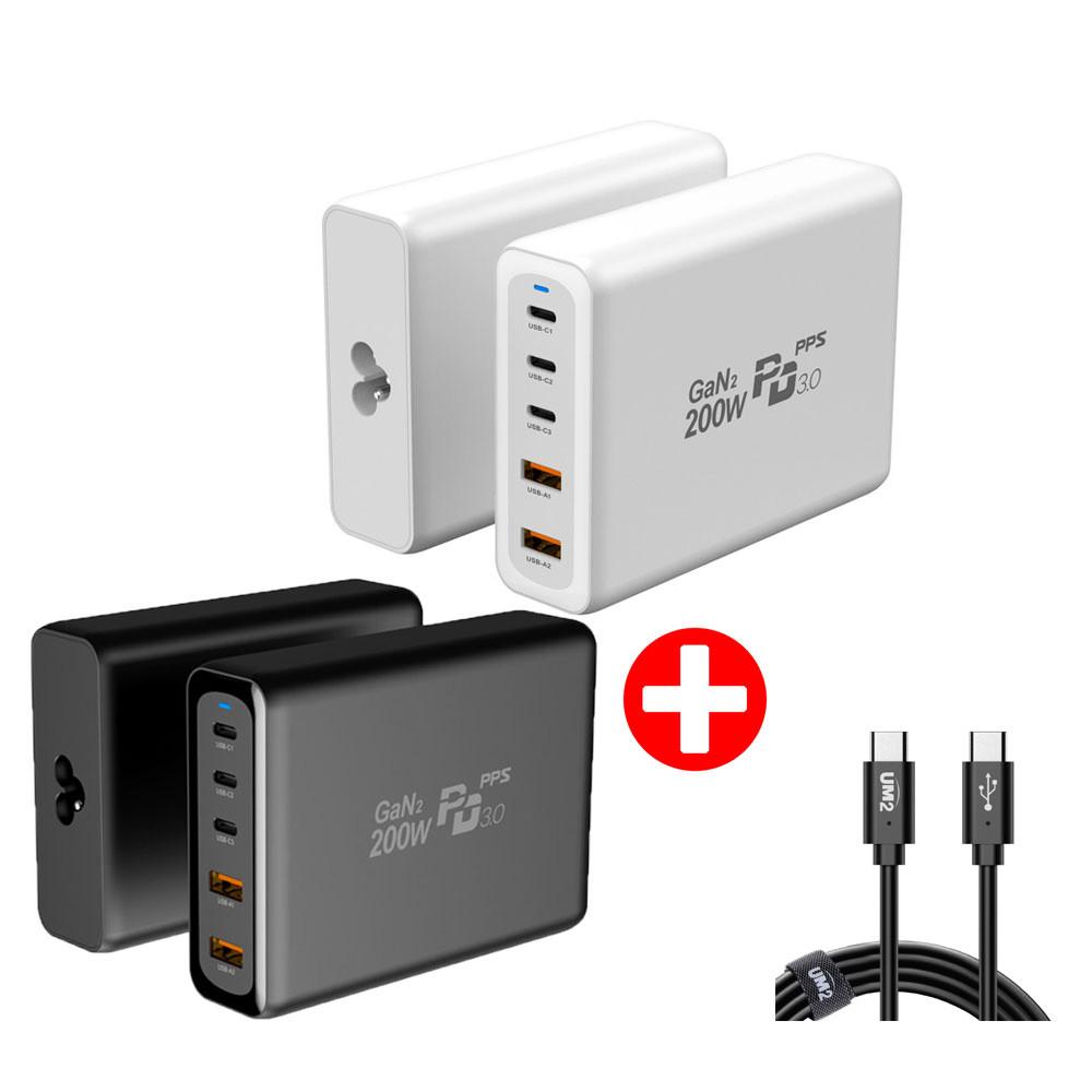 200W PPS USB PD C타입 접지 플러그 콘센트 고속 멀티 충전기 GAN2-MAX220W 노트북 맥북 아이패드 아이폰13 노트 플립 폴드