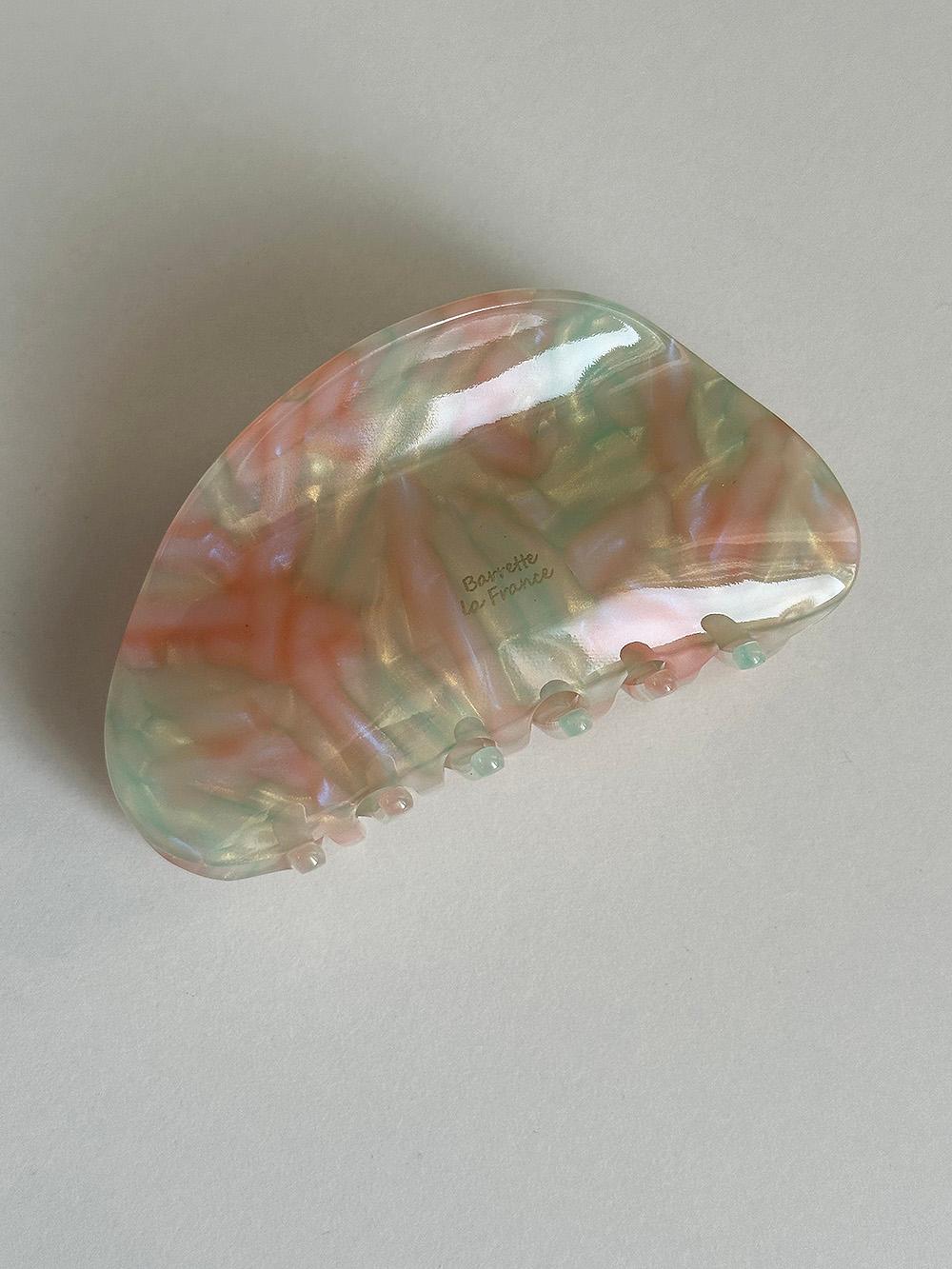 peach mint hair clip