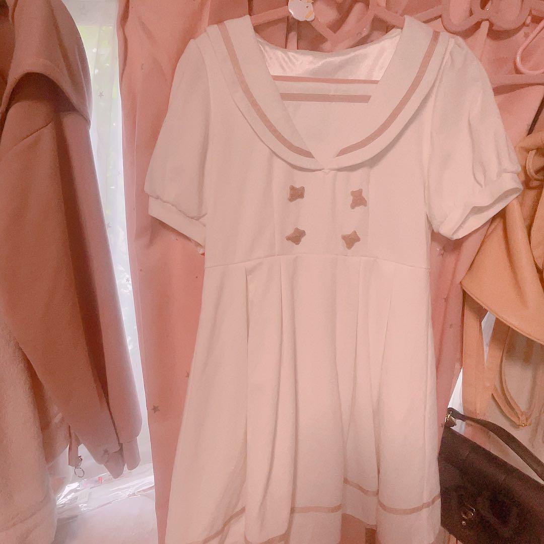夢展望 くまちゃん セーラーワンピース