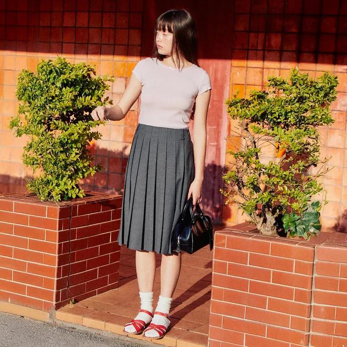 90S Timothy Skirt  Grey (TA5427A013)