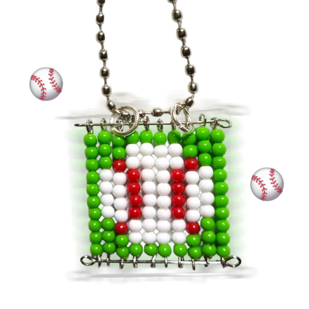 [소울넴] 야구공 비즈발 키링