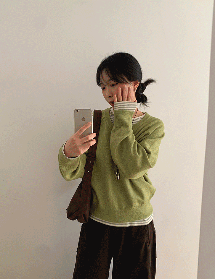 리든어스 [500장돌파!] 제트 브이넥 울 니트 (8color)