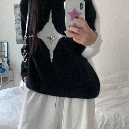 [캐시미어/부드러움] 다이아 어깨지퍼니트