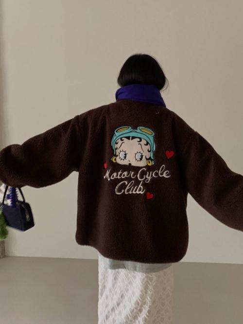 [베티붑정품] 라이더 베티 뽀글 점퍼 - 3col