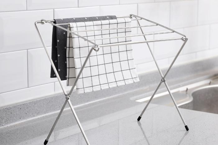 심플 스텐 접이식행주걸이