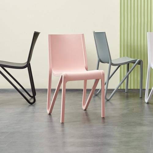 C1377 스태킹체어 플라스틱 스태킹 다양한색상 완조립 디자인의자