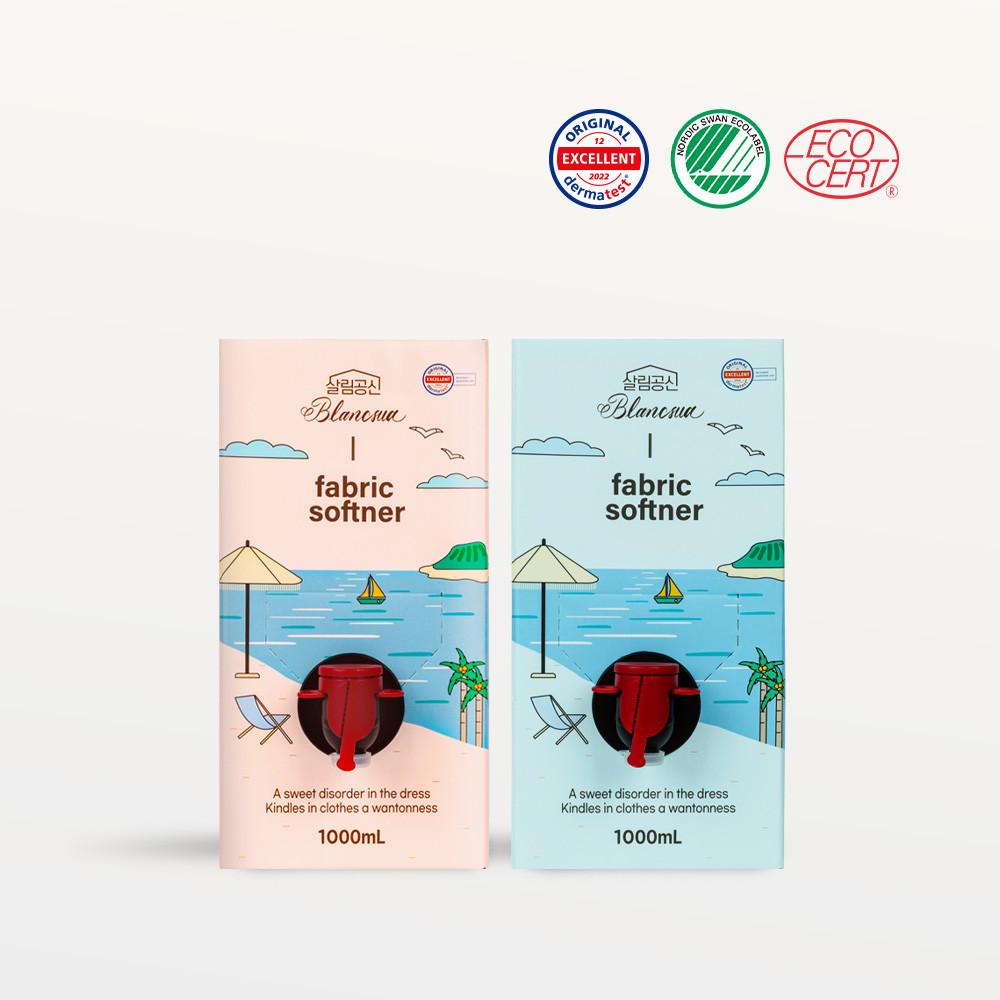 블랑수아 하이엔드 온가족 유아 섬유유연제 1L세트