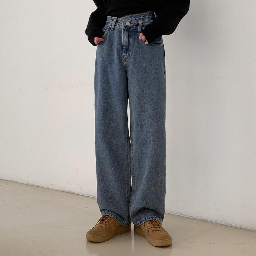 [3천장판매] [MADE] 이드나 언발 데님팬츠