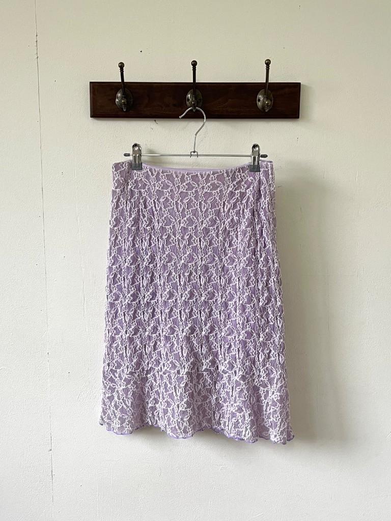 CLICHY lavender lace skirt