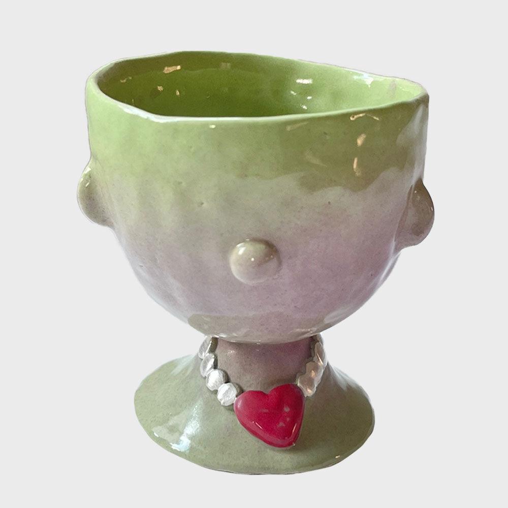 heart necklace goblet