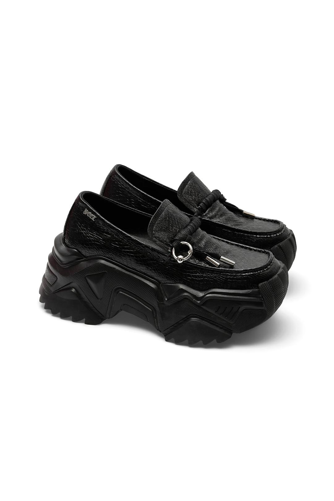 YEEL PLATFORM LOAFER BLACK