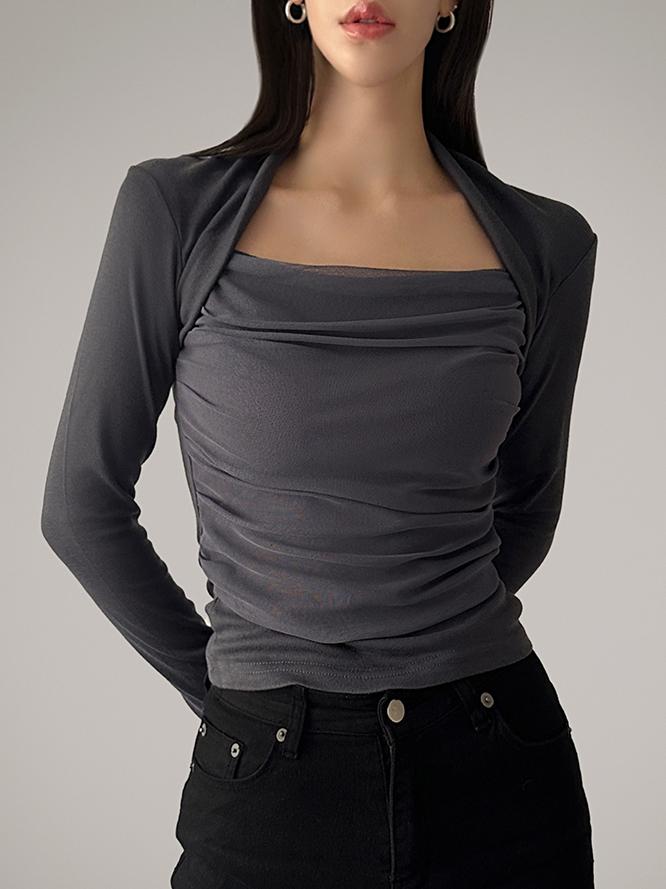 baleen organza top [4color]