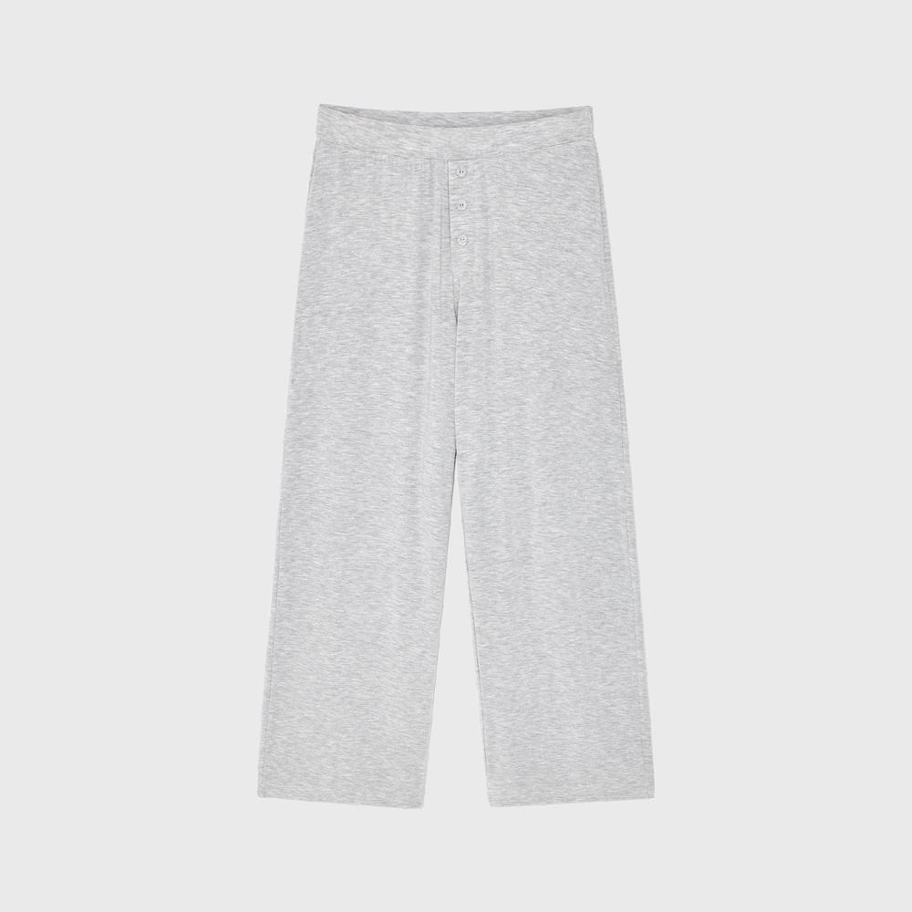 TWIRL FLARE PANTS (WHITE MELANGE)