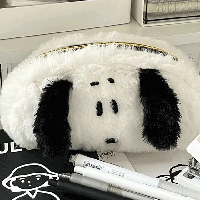 [강추템] 쉬고싶은 흰둥이 강아지 대용량 인형 필통